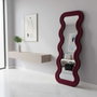 Hanah Home Espejo Cheval Rojo Burdeos